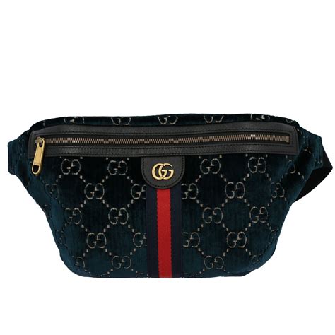 sac banane gucci velour|gucci shopping bags.